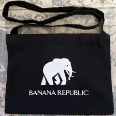 BANANA REPUBLIC 黒のサコッシュ・トートバッグ