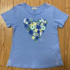 【130㎝】Rag Mart＊お花＊Ａライン＊半袖Ｔシャツ