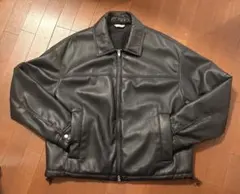 ZARA メンズ フェイクレザージャケット ブラック L