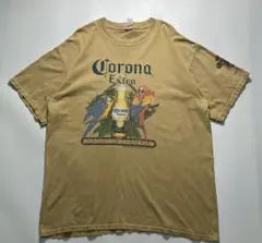 00s コロナビール 企業Tシャツ L カーキ Y2K