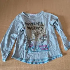 ミッキーマウス 長袖カットソー 120サイズ グレー