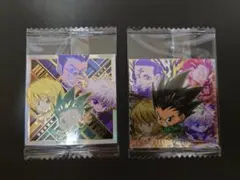 ハンターハンター　ウエハース　シール　にぉるめーしょん　クロロ ヒソカ　クラピカ