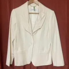 モガ　ジャケット　白　L お値下げしました！