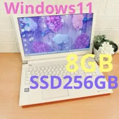 Windows11✨SSDで快適☘️大容量カメラ付すぐ使えるノートパソコン