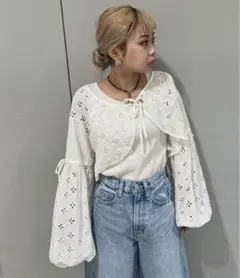 ロデオクラウンズ　カットワーク　レースボレロ