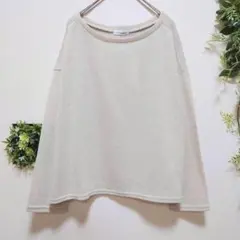 ●910-2【未使用】アーヴェヴェスタンダード　ドロップショルダーニットセーター