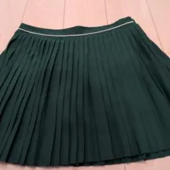 teeoff グリーン プリーツスカート L