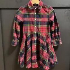 POLO RALPH LAUREN チェック柄 長袖ワンピース