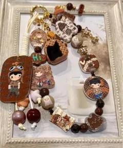 キャラクター付きブラウンストラップ
