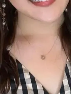 スピリチュアルChieちゃん●10k、ダイヤネックレス