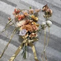 【値下げ】造花の花束とブートニアセット