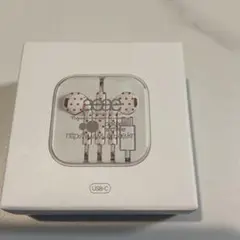 韓国限定 新品】aeae 有線イヤホン USB-C ホワイト/レッド ドット