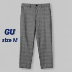GU イージーアンクルパンツ グレンチェック メンズ M グレー