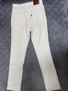 EDWIN ホワイト スリムフィットデニムパンツ