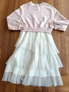 ち*み様 メゾピアノジュニア　ドッキングワンピース　S