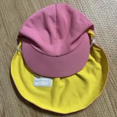【即日発送】カラー帽子 ピンク×黄色 保育園 幼稚園