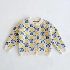 たんぽぽニットカーディガン　80