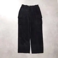 ノーティカNAUTICA古着コーデュロイパンツカーゴブラック古着K245