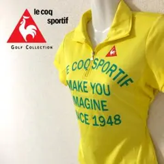 【美品！Mサイズ！ハーフジップ！】le coq GOLF半袖ゴルフウェア！