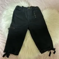 COMME CA ISM ブラック カーゴパンツ 100cm