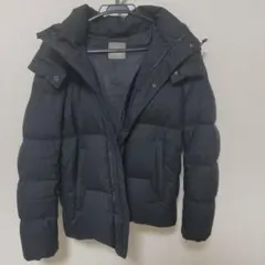 河田 フェザーダウンジャケット 黒 M