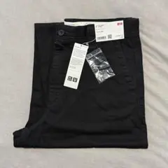 UNIQLO U ワイドフィットチノパン ブラック 82cm