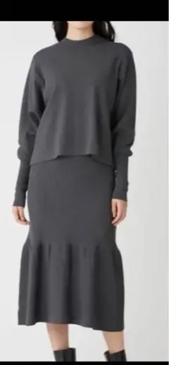 Mila Owenダークグレー ニット スカートセットアップ
