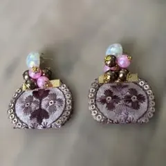 ハンドメイドピアス2点