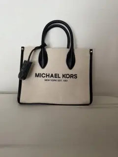 MICHAEL KORS トートバッグ ベージュ/ブラック
