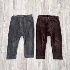 コーデュロイ UNIQLOレギンスパンツ80