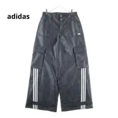 ADILENIUM シーズン 3 ビンテージ フェイクレザーパンツ　29 アディダス Adilenium シーズン 3 ビンテージ フェイクレザー