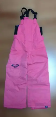 ROXY　子ども用ピンクスノーボードオーバーオール 120センチ
