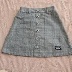 ピンクラテ　XS　チェック柄ミニスカート