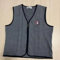 美品　Black &White ニット　ベスト　L