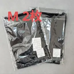 ベルメゾン サラリスト 汗取りインナー綿混三分袖(大汗さん) ブラック Ｍ 2枚