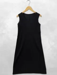 美品 PLEATS PLEASE ロングワンピース 大きい XL 黒 PLEATS PLEASE ISSEY MIYAKE - 【極美品】プリーツプリーズ
