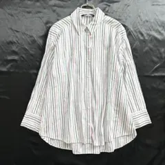 美品　ZARA　ザラ　マルチストライプ　オーバーサイズ　シャツ　XSのサムネイル