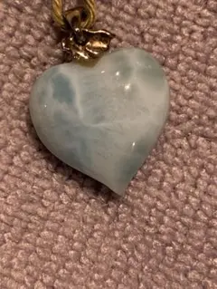 私物出品❣️ラリマーハートシルバーバングル - メルカリ