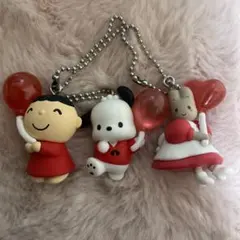サンリオ ガチャ カラーコレクションチャーム レッド 赤い風船バージョン　3個