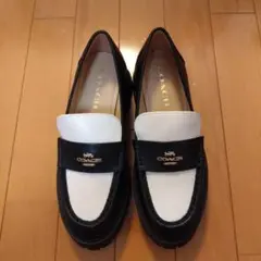 最終セール【美品】COACH コーチ ルーシー ローファー 厚底 23cm