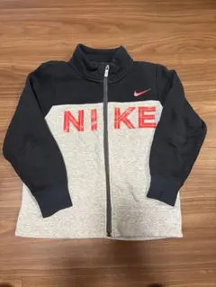 NIKE キッズ ジップアップパーカー グレー ネイビー
