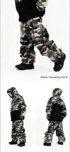 HIMANI クラシックカモ スノーボードウェア Lサイズ