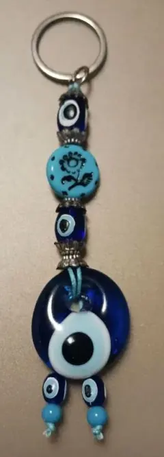 ナザールボンジュウ キーホルダー ブルー