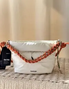 topologie トポロジー ショルダーバッグ ストラップ付 新品　ホワイト