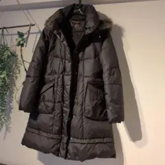ANNE KLEIN ダウンコート 黒 9号 フード付 - メルカリ