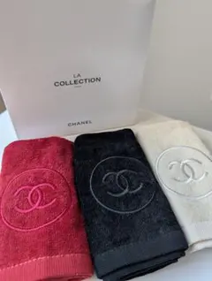 新品/正規品 CHANEL/シャネル ハンドタオル/3枚set ノベルティ