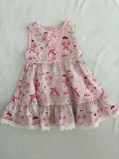 メゾピアノ　シュガーケーキ　ワンピース　100cm