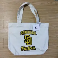 新品タグ付き MLB サンディエゴ・パドレス トートバッグ　多少シワあり