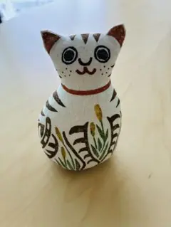 美品★陳屋福猫★猫の形の置物