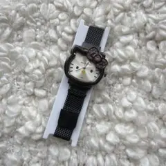 未使用☆HELLO KITTY☆キティちゃん☆腕時計☆ブラック☆のサムネイル